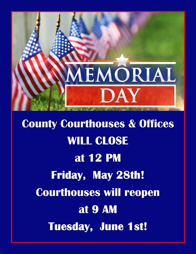 Memorial Day flyer